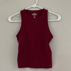 HOLLISTER BURGUNDY TANK TOP